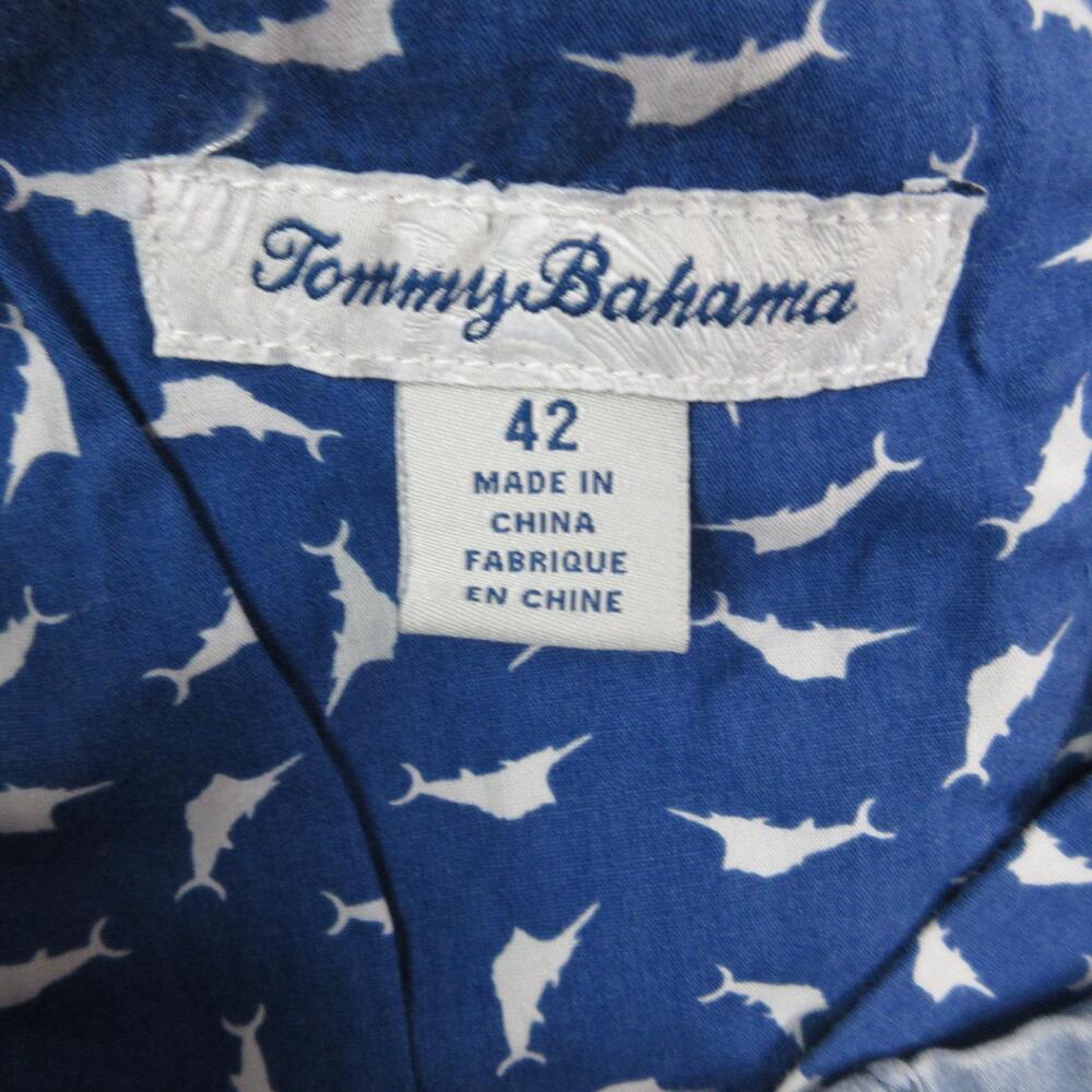 Tommy Bahama Shorts Mens 42 Blue Flat Front Stretch Chino Tencel Blend 41x9* - Picture 8 of 15